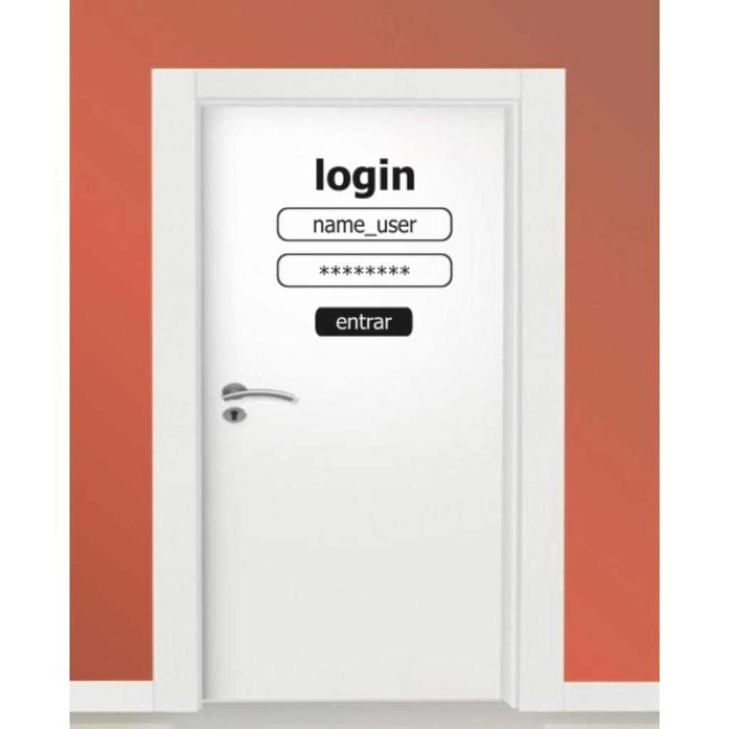 ADESIVO PERSONALIZADO PARA PORTA - LOGIN