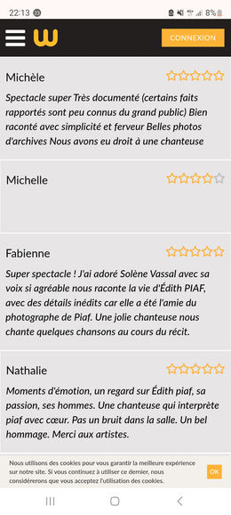 Des témoignages du public