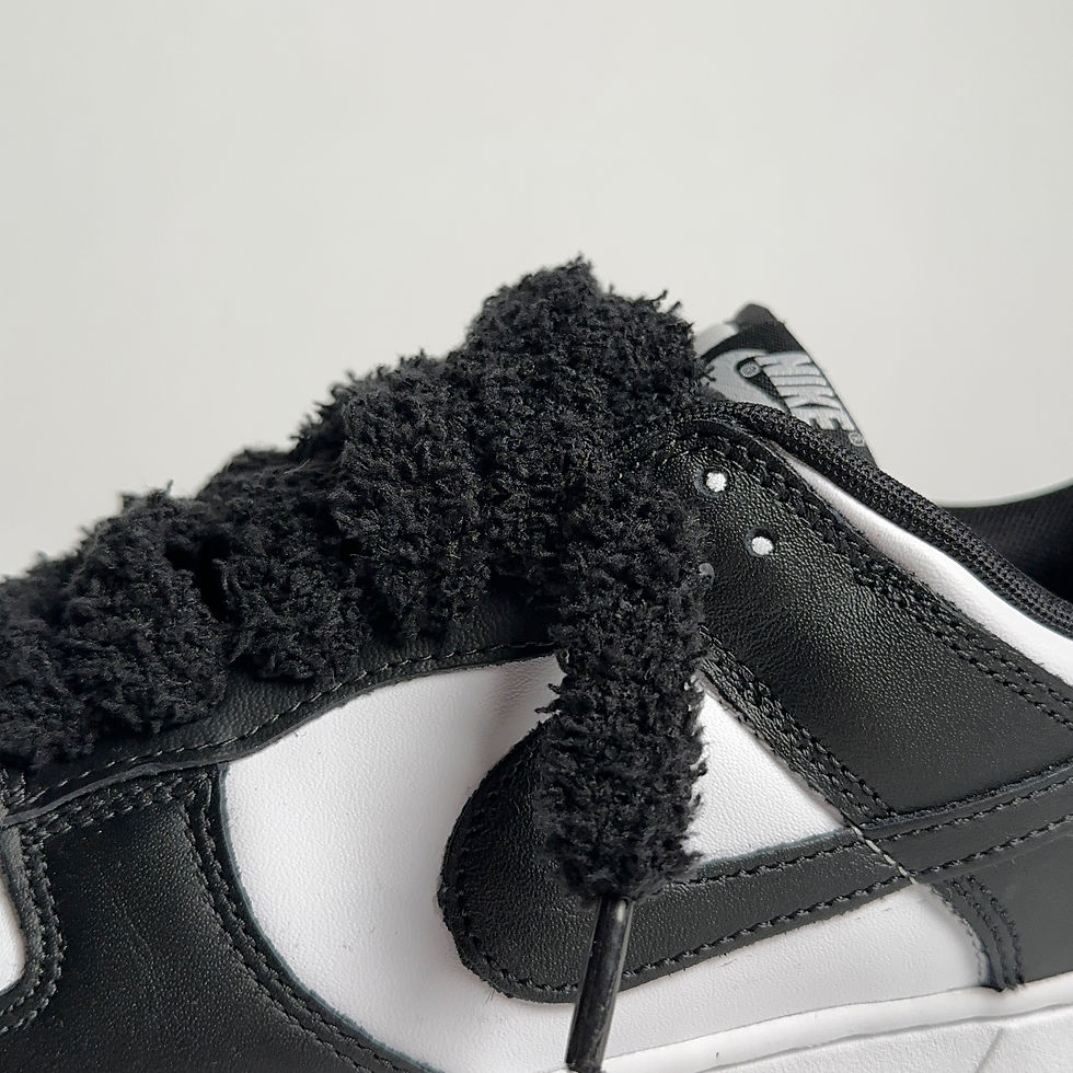 Miniaturbild: AllABOVE.fuzzyfatlaces -black- Schnürsenkel