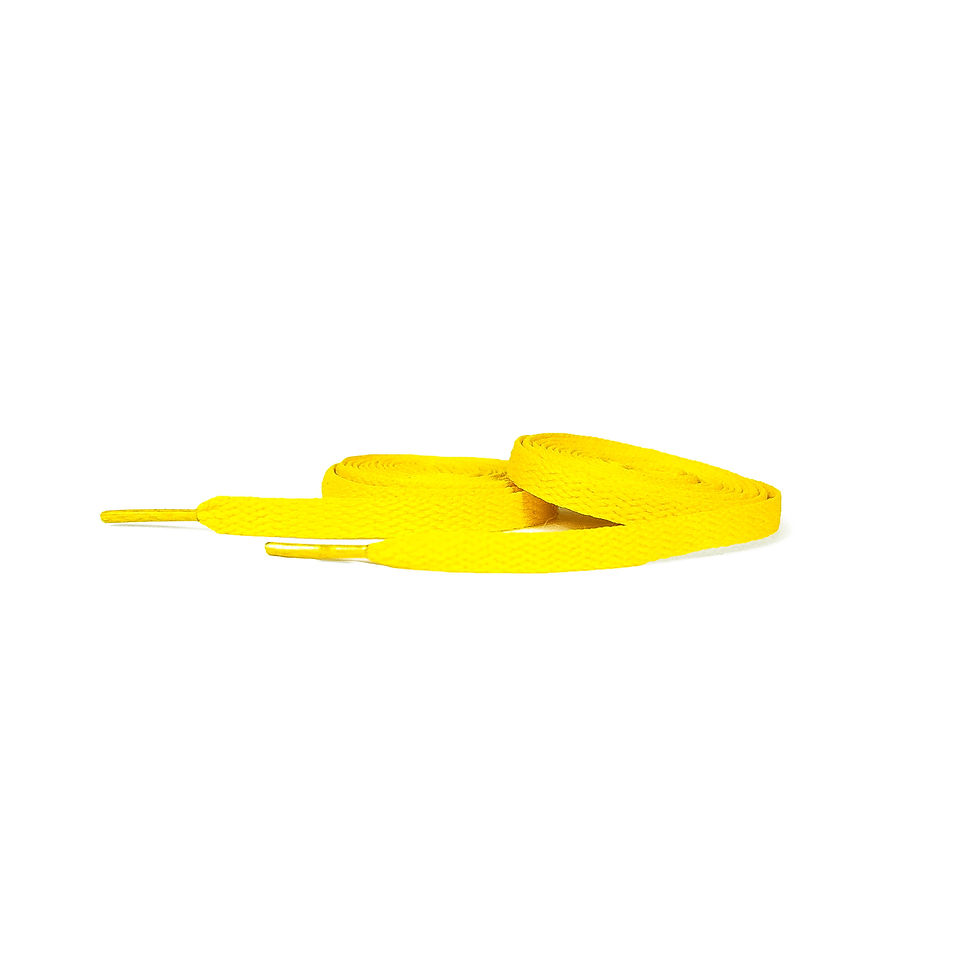 Miniaturbild: AllABOVE.laces -yellow- Flache Schnürsenkel 8mm