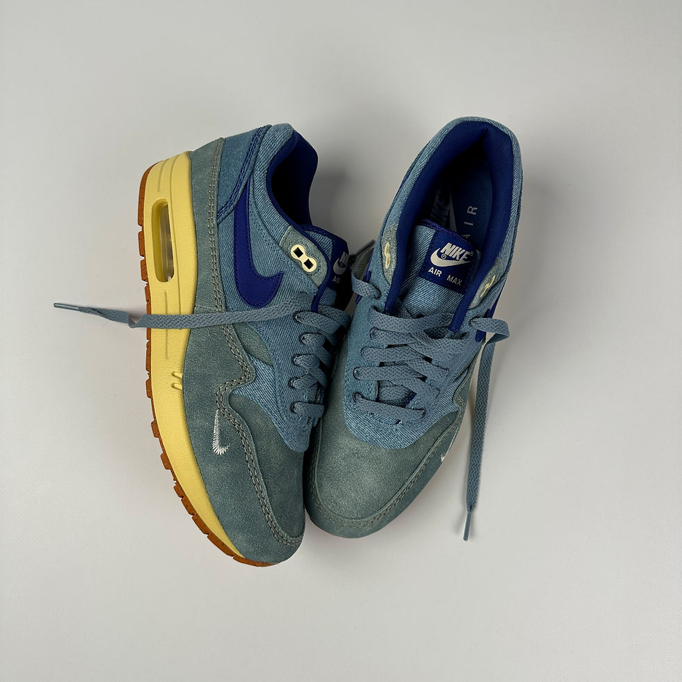 Thumbnail: AllABOVE.vintagelaces -denimblue- flat shoelaces 8mm