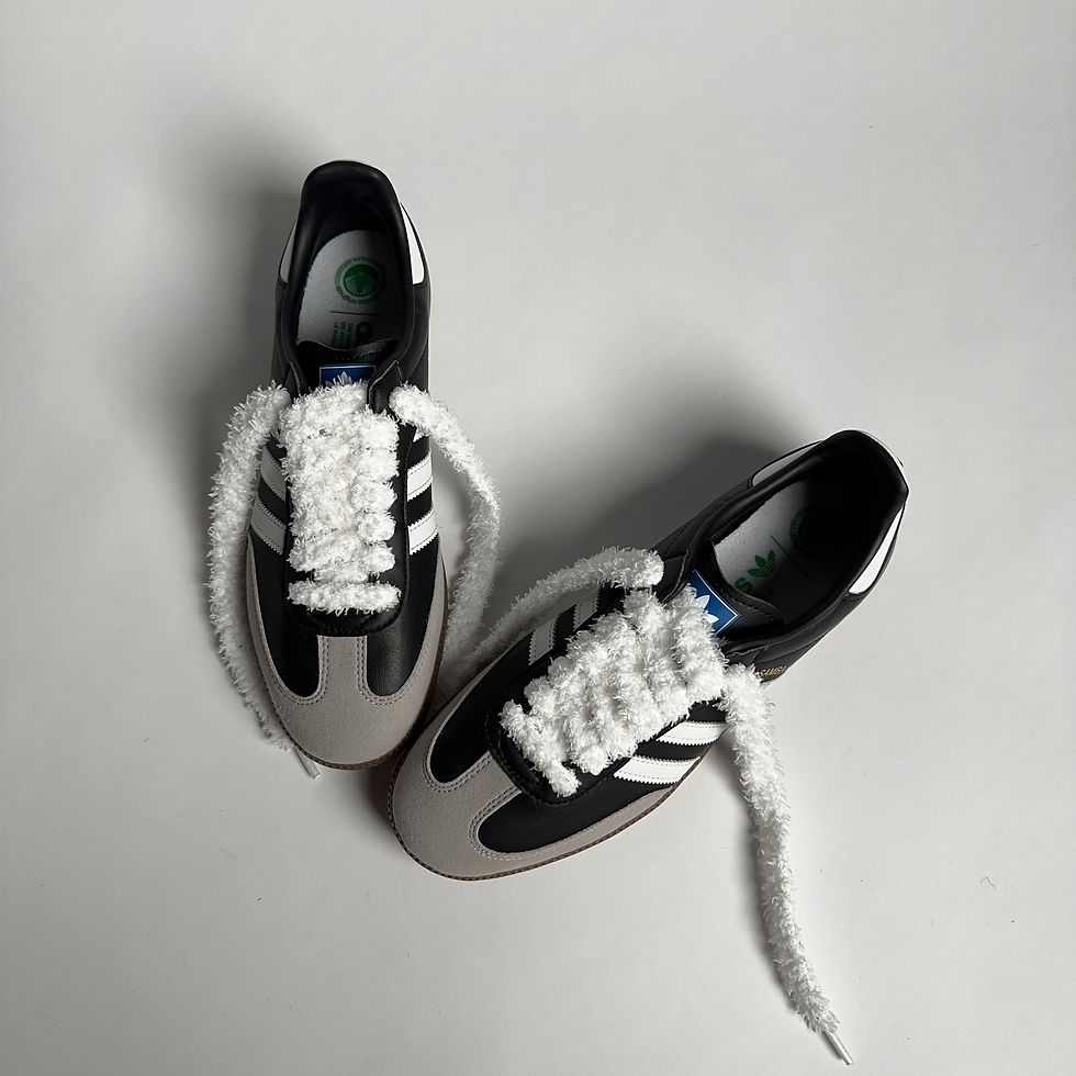 Miniaturbild: AllABOVE.fuzzyfatlaces -milk- Schnürsenkel
