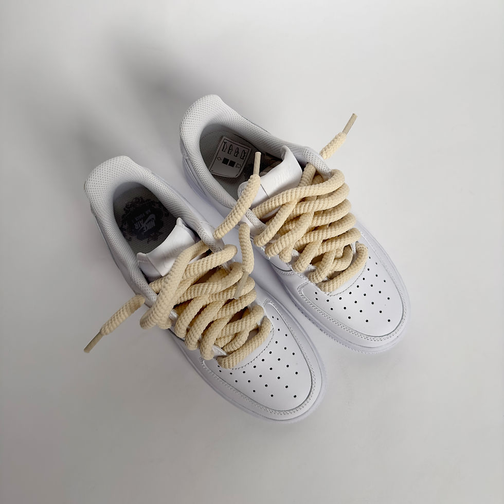 Miniaturbild: AllABOVE.wiredropes -cream- runde Schnürsenkel 10mm