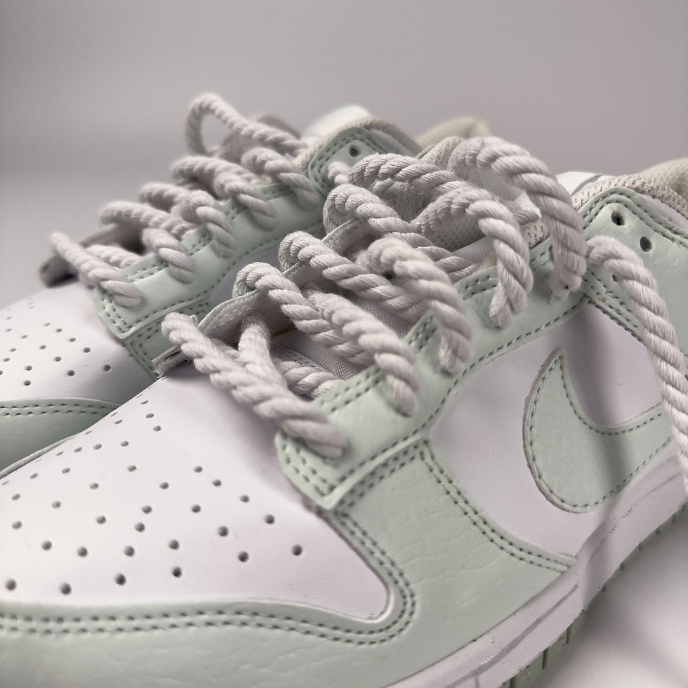 Thumbnail: AllABOVE.twistedcords -white- round shoelaces 7mm