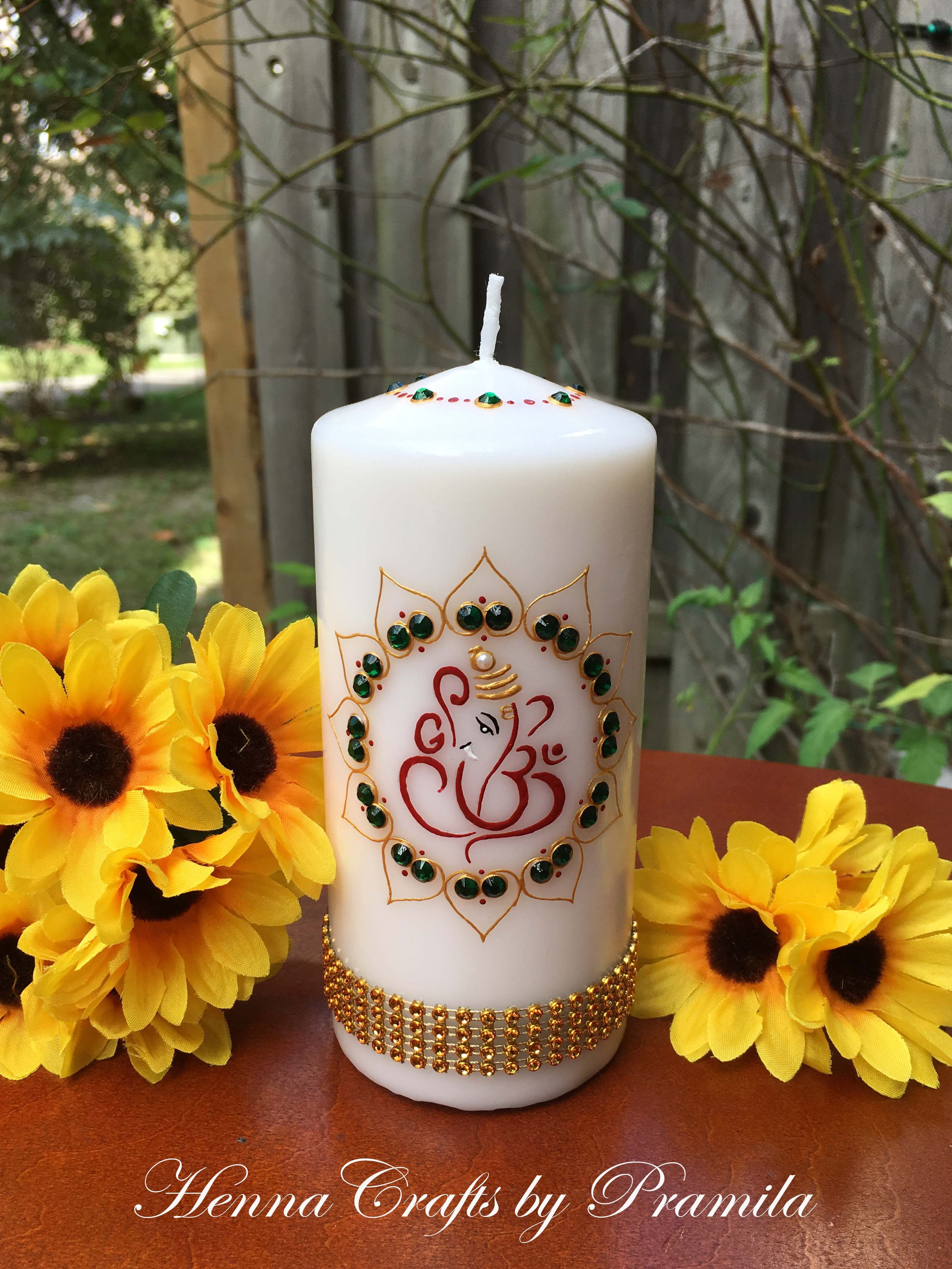 Henna By Pramila | Handpainted Candles | Diwali Candles | Eid Candles | Christmas Candles | Party Favors Candles | Candles in Canada | Candles in USA | Henna | Ramadan Mubarak Candles | Eid Mubarak Candles