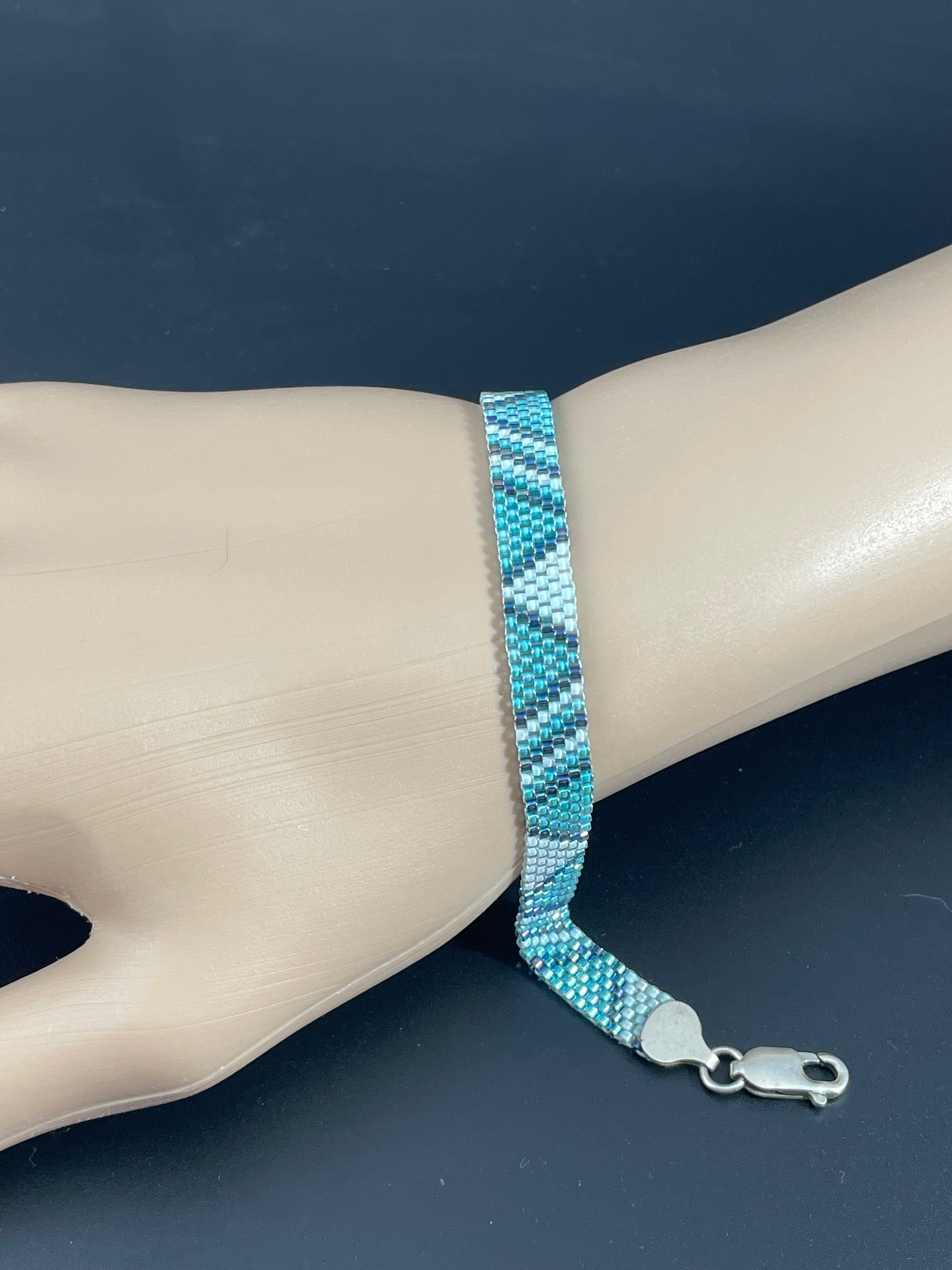 6 bead bracelet 3 Aquas