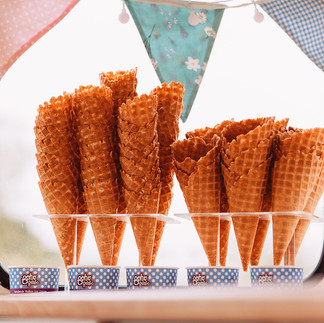 Ice cream van at wedding
