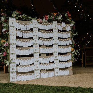 Wooden pallet tipi table setting