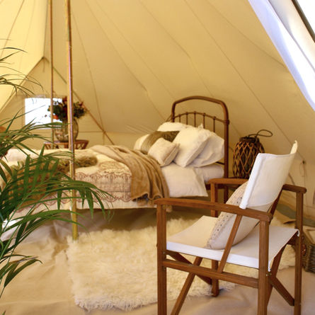 Luxury bell tent hire - Sussex | Kent | Surrey