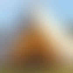 Bell tent with 2 x single beds and bedding