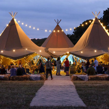 TIPI WEDDING :  Josie & Dan's tipi WEDFEST in rural Hampshire!  