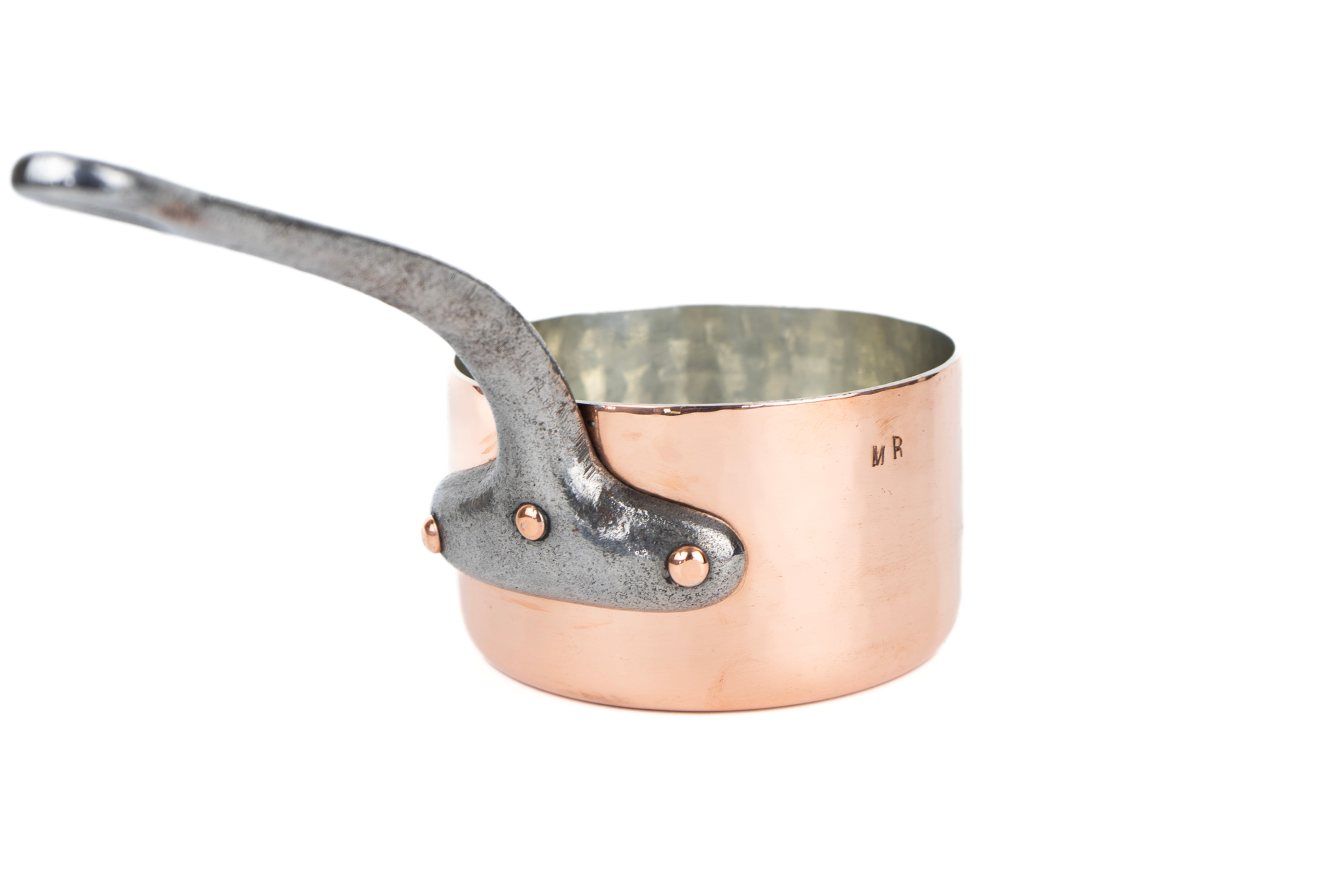Heavy, Hammered copper pot by Dehillerin
