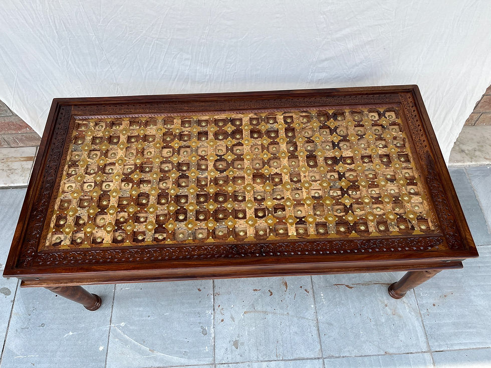 Thumbnail: Royal Brass 6 Seater Dining Set