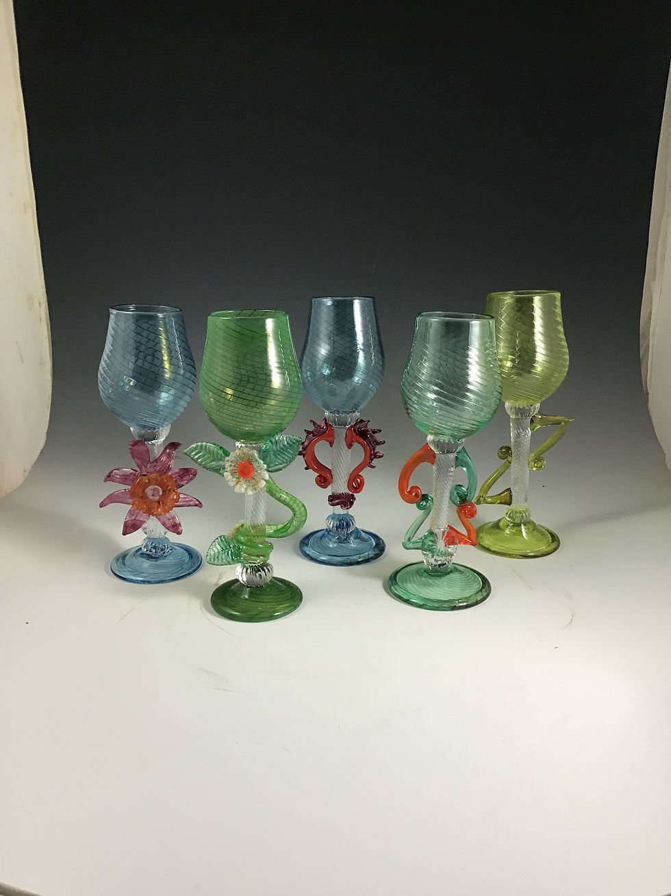 Thumbnail: Decorative  Glass Goblets