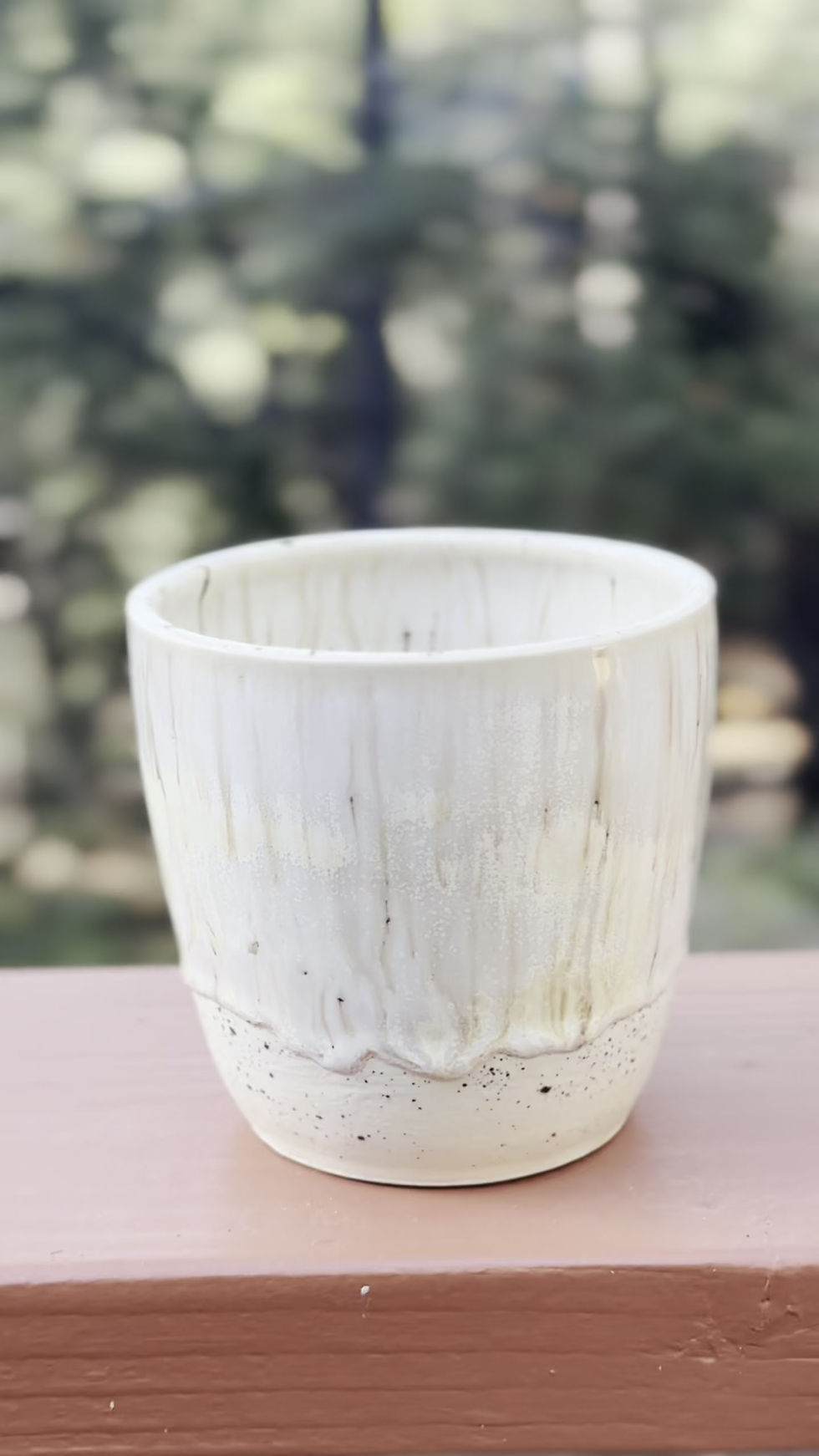 Thumbnail: Handmade Ceramic Planter with Drainage Hole – Small Stoneware Plant Pot for Succ