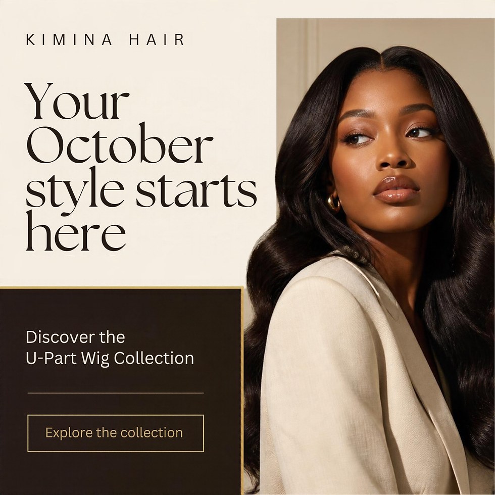 Your October style starts here — Kimina Hair U-Part Wig Collection