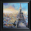 Thumbnail: Paris Awakens Paris cityscape print by Ben Goymour framed in black, featuring the Eiffel Tower under a glowing morning sky.