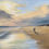 Thumbnail: Painting of a coulple walking on the beach. Centre close up view.