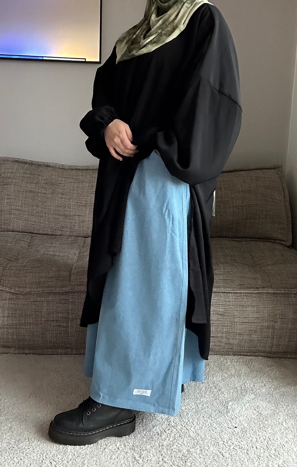 Thumbnail: Jean skirt - soft blue