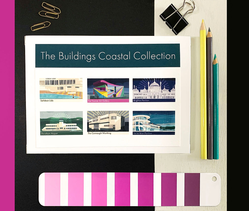 Thumbnail: The Buildings Coastal Collection of Cards