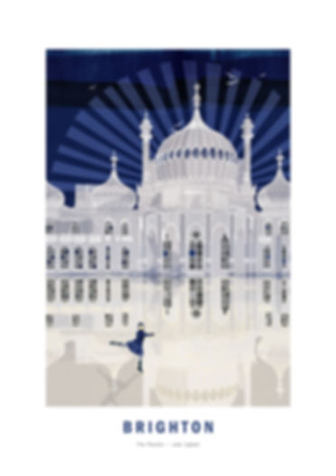 Brighton Pavilion art print by Julie Ingham