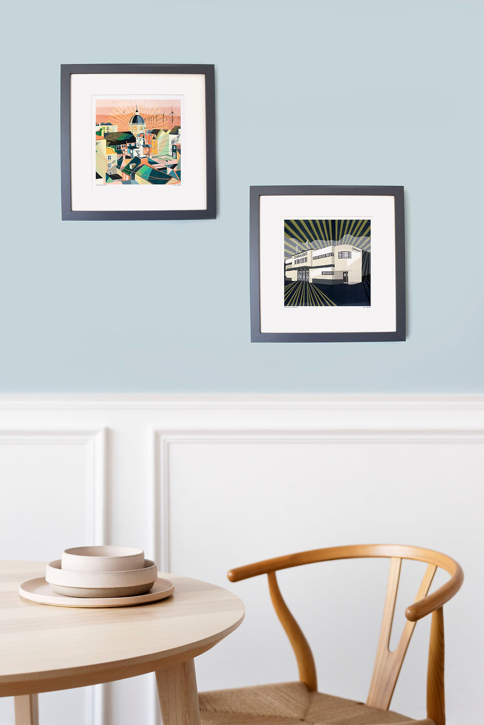 Thumbnail: Worthing Sunset Framed Giclee Print
