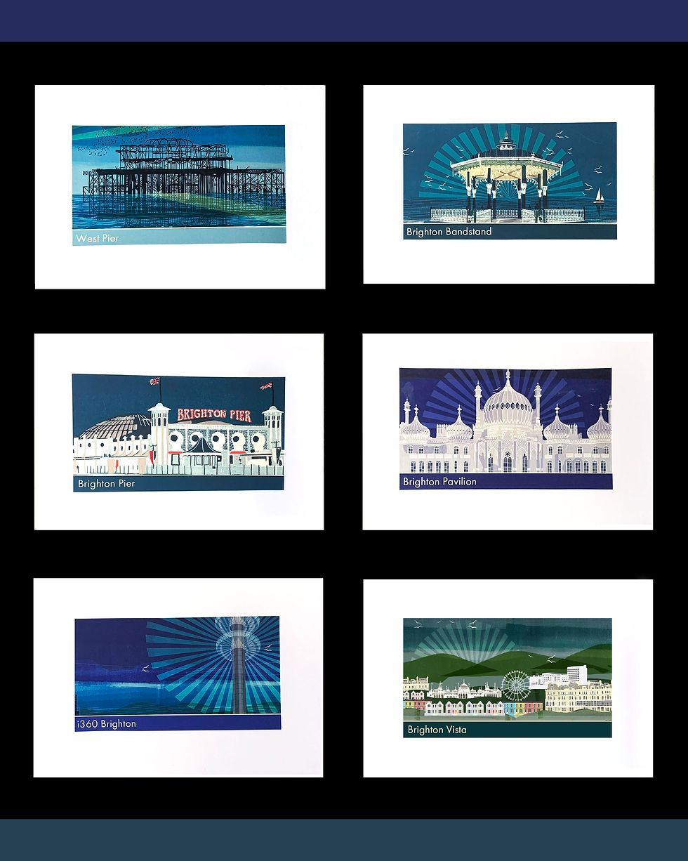 Thumbnail: Brighton Coastal Collection of Cards