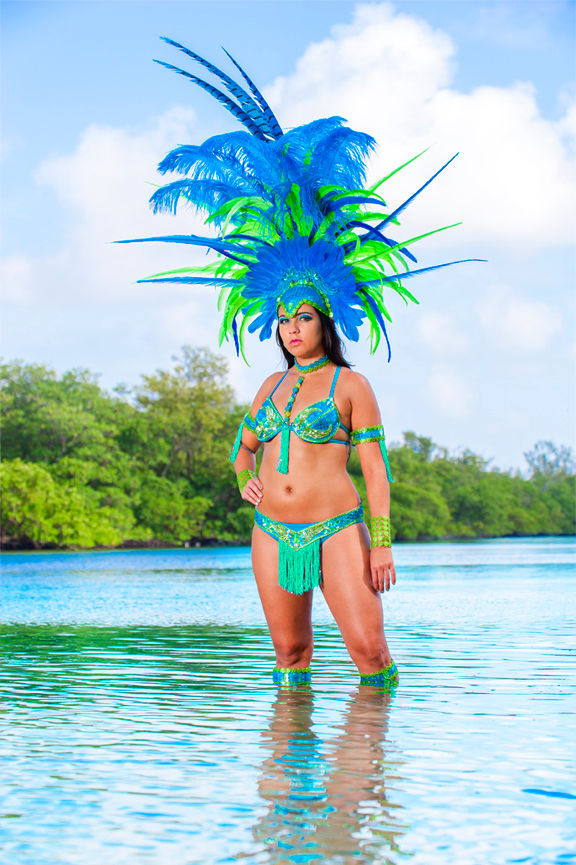 Female Backline w/Feather Headpiece