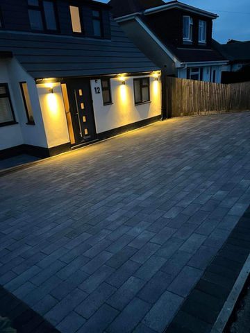 Block paving driveway