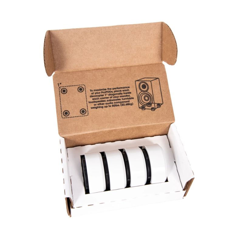 Thumbnail: Auralex ProPOD™ – Professional Acoustic Decouplers (4-Pack) | Quality Home Technologies
