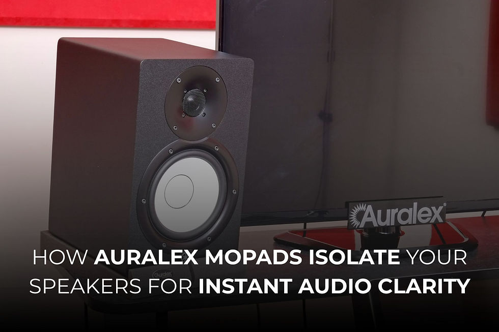 Discover how Auralex MoPADs isolate your speakers for instant audio clarity.