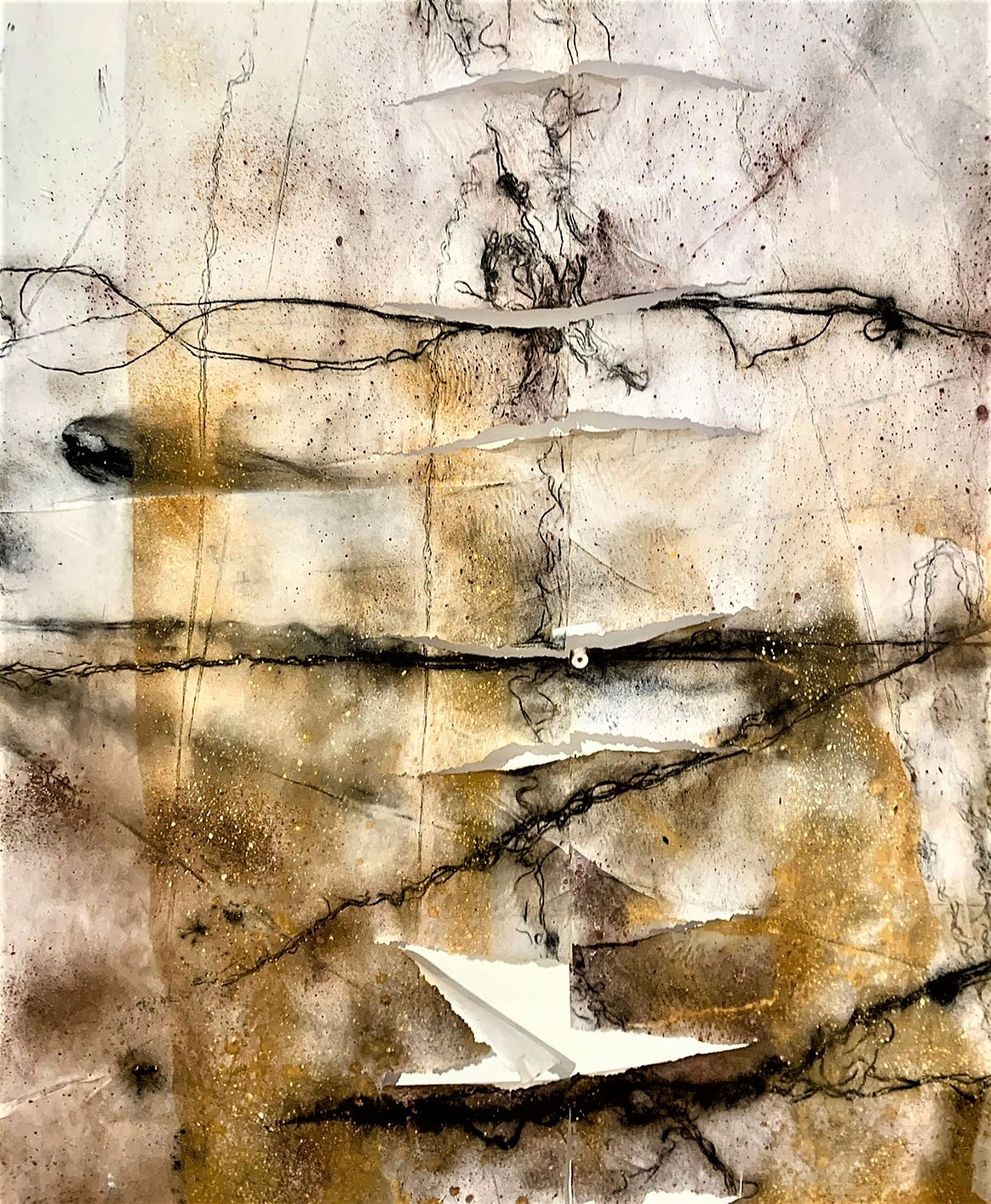 Daniel Rankadi Mosako Linear cracks. 2500mm X 1700mm.jpg