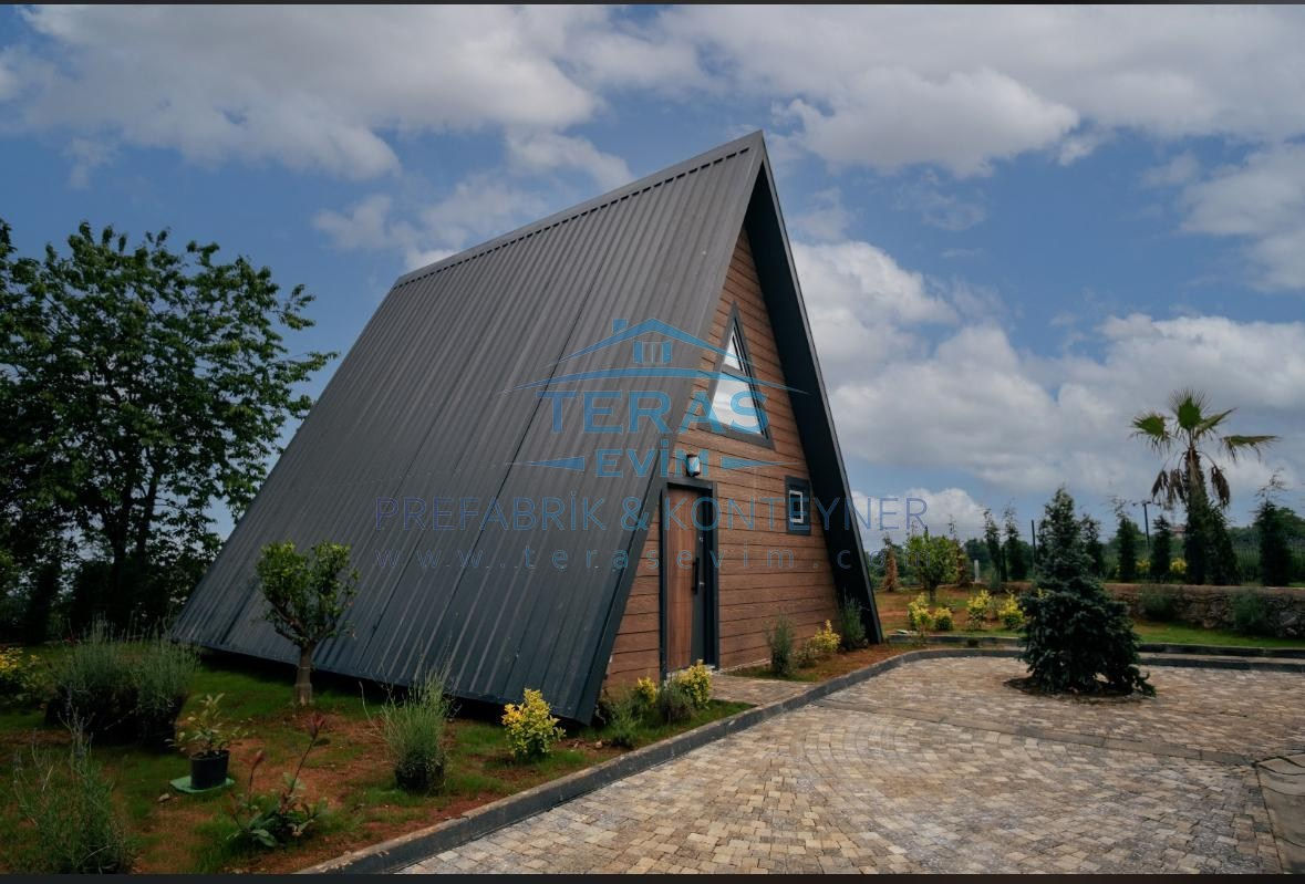 BUNGALOV FİBERCEMENT 70m2 ÇELİK GALVANİZ FABRİKADAN