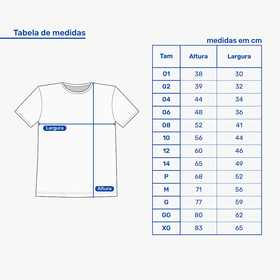 Miniatura: Camiseta P.V Manga Curta Branca (Até 5º ano)