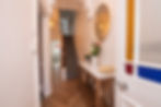 Bridlington Airbnb interior design hallway and staircase