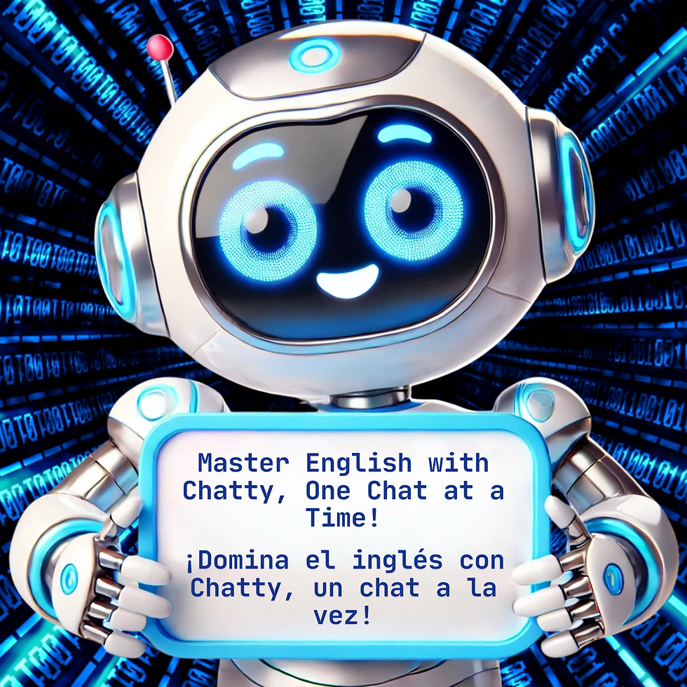 Chatty: Your personal AI guide to mastering Spanish and English.