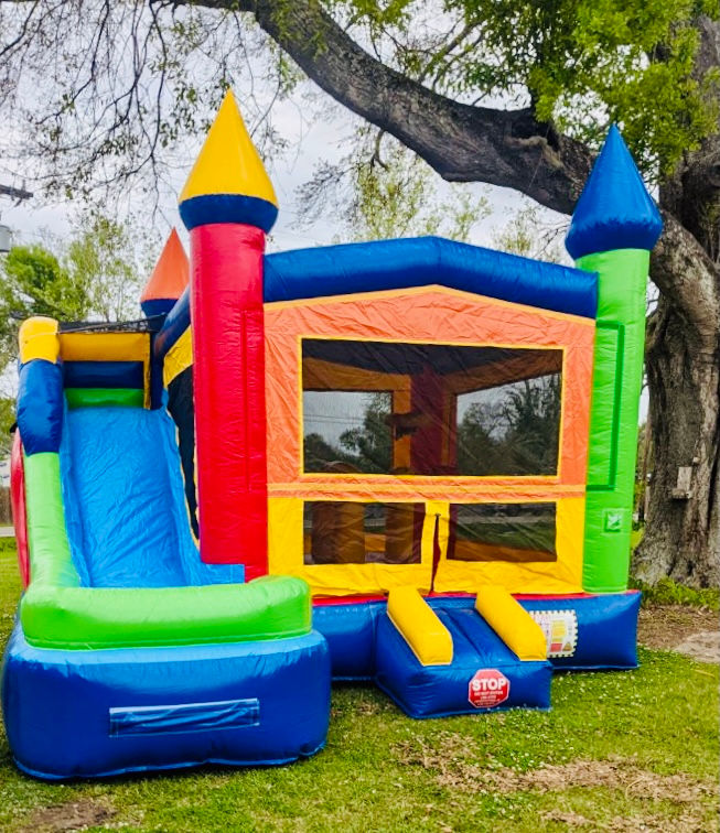 Multicolor Combo Bounce House