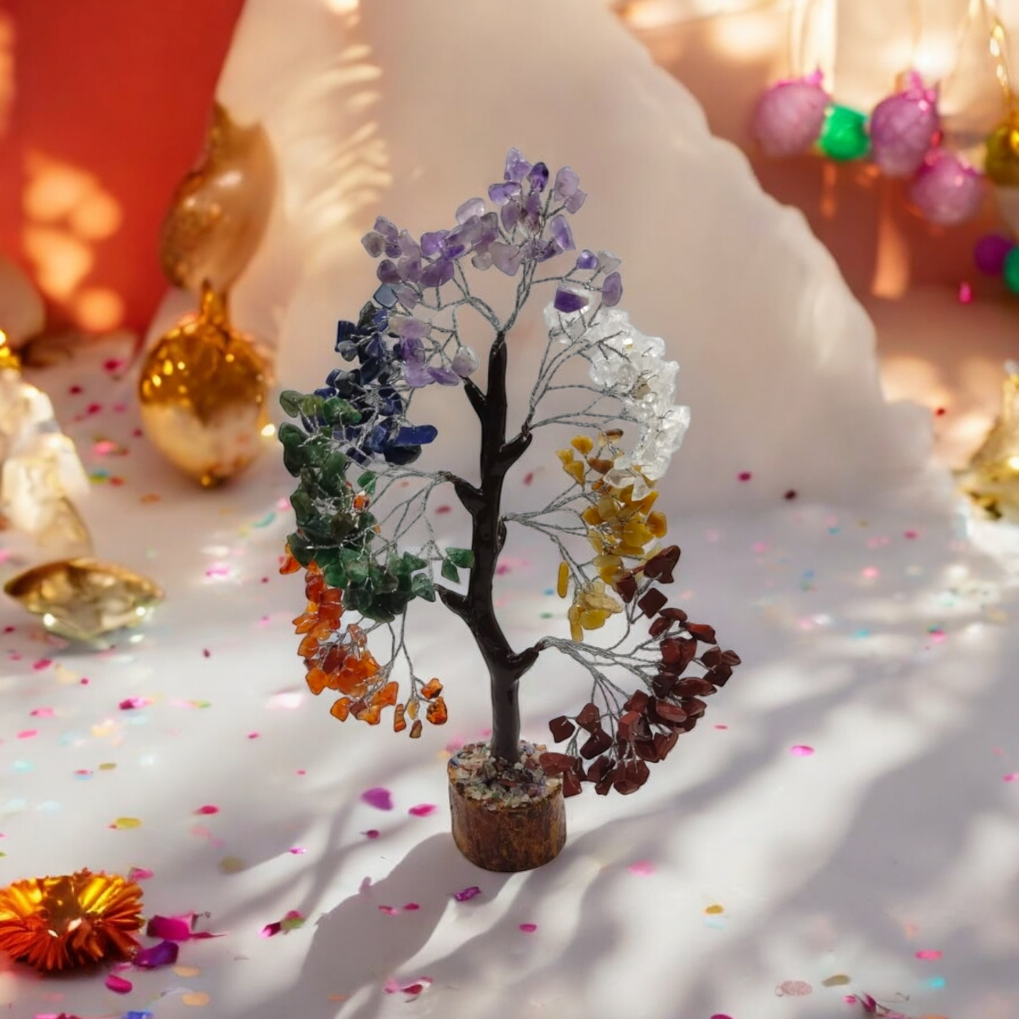 Seven Chakras Crystal Tree