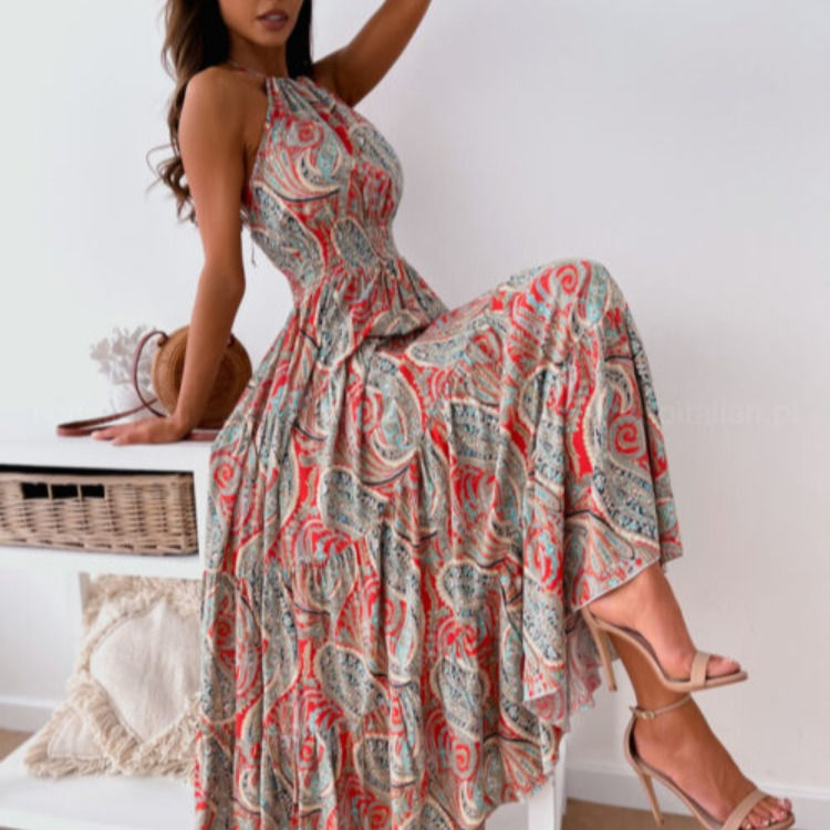 Summer Boho Floral Maxi Dress