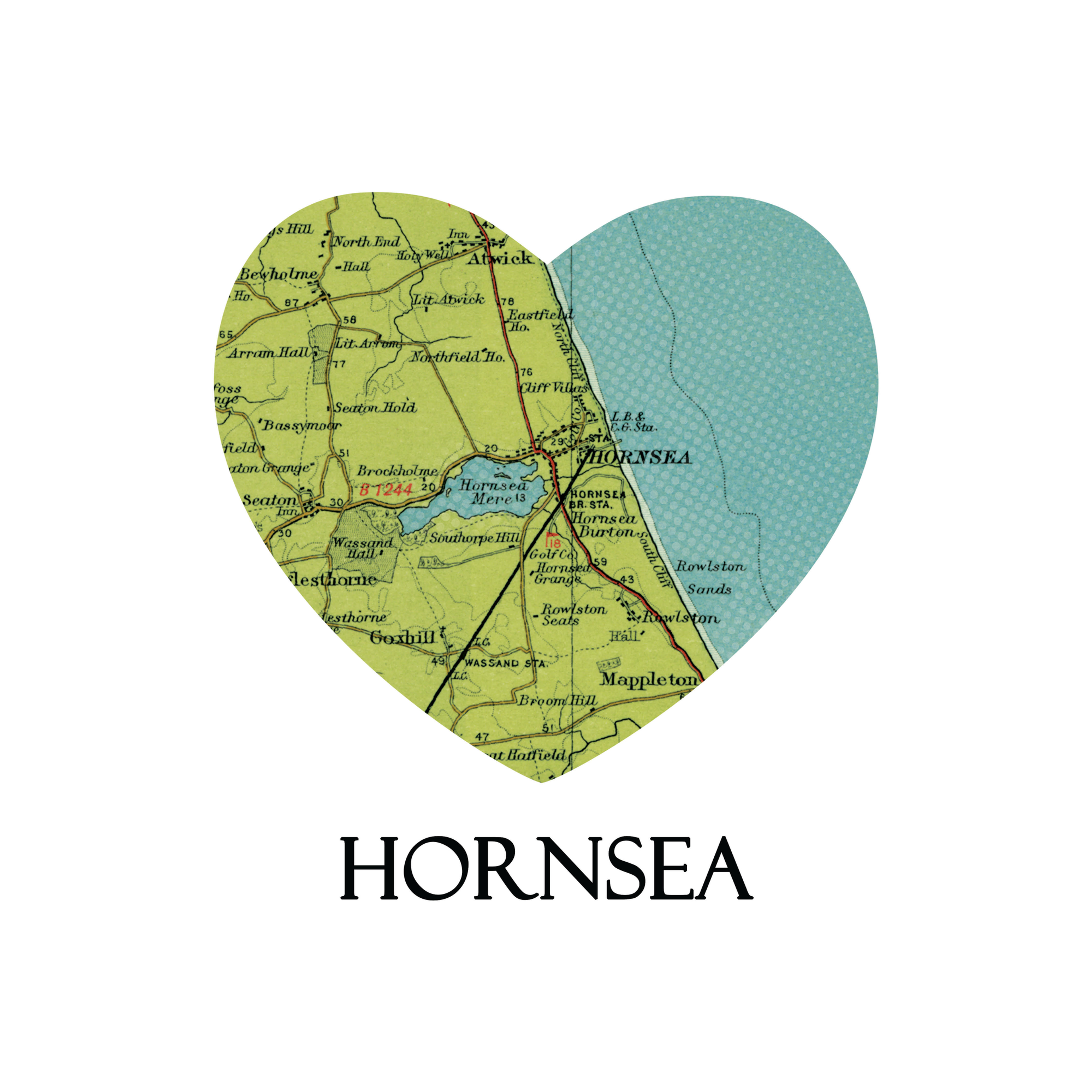 I Love Hornsea Print