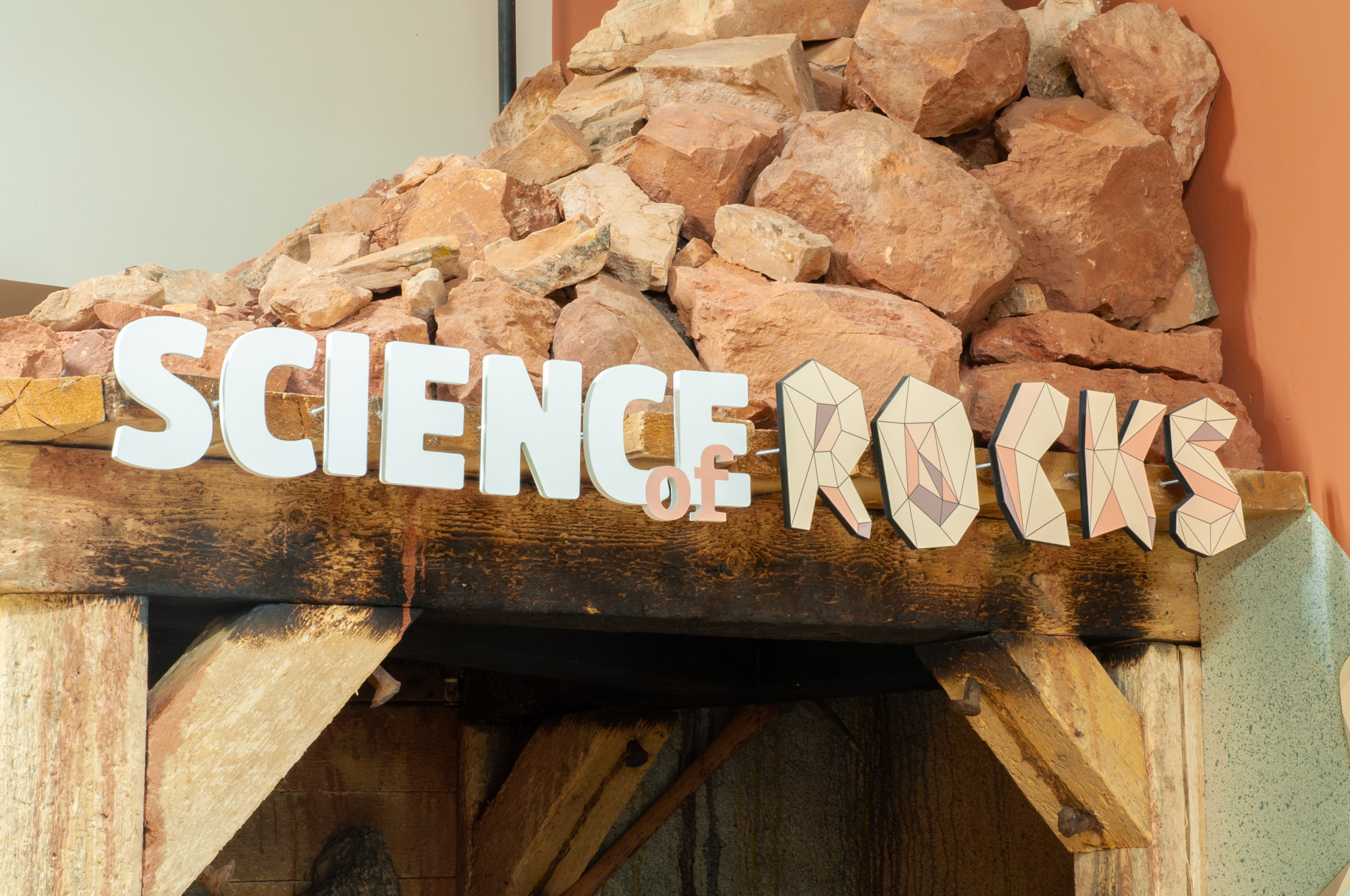 Sign Science Rocks Science of Rocks Exhibit