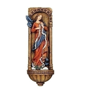 Roman Joseph's Studio - 30cm/11.75" Mary Undoer of Knots Water Font
Renaissance, Holy Water Font