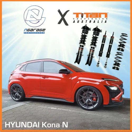 Hyundai Kona N Titan Suspension Coilovers Adjustables | N Garage
