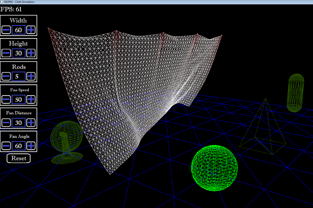 GitHub - pantherNZ/ClothSimulation: 3D Cloth simulation - Physics demo