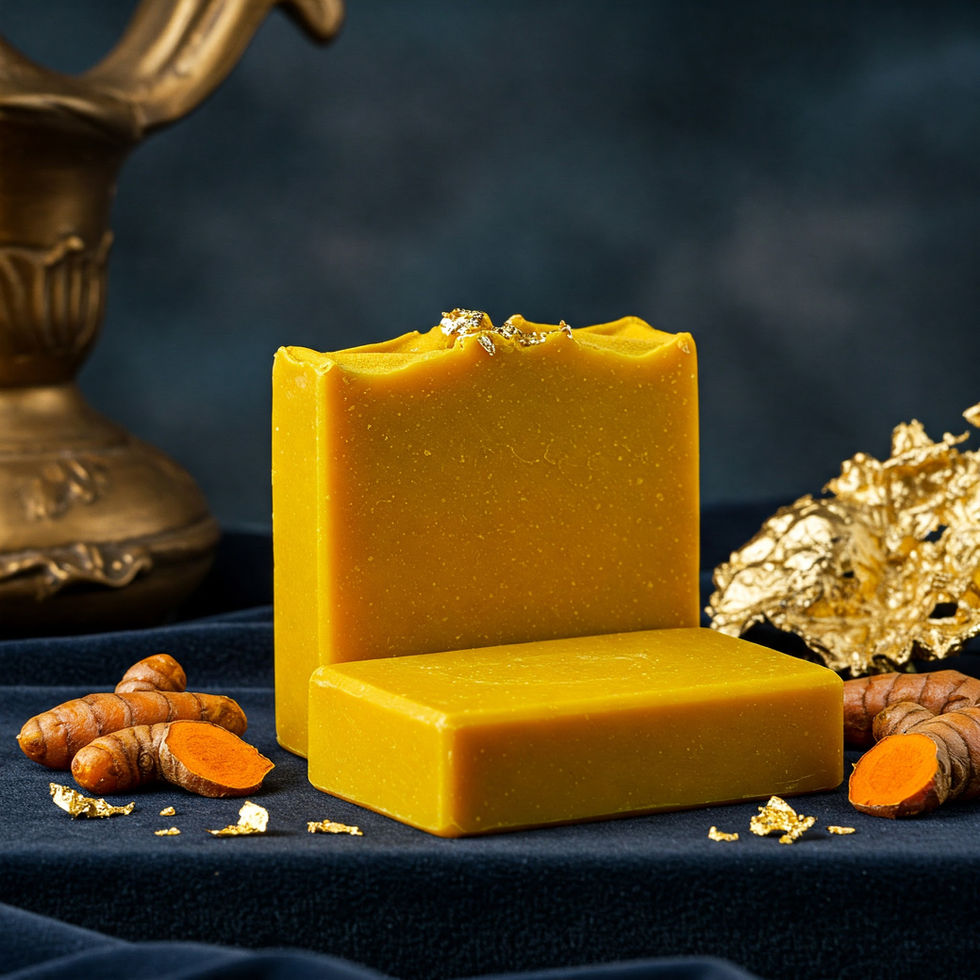 Pomoo Cosmetics Kasthuri Manjal Herbal Soap – Natural Wild Turmeric soap bar for glowing, blemish-free skin, ideal for sensit