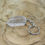 Miniature : Porte-clés cristal de roche (quartz)