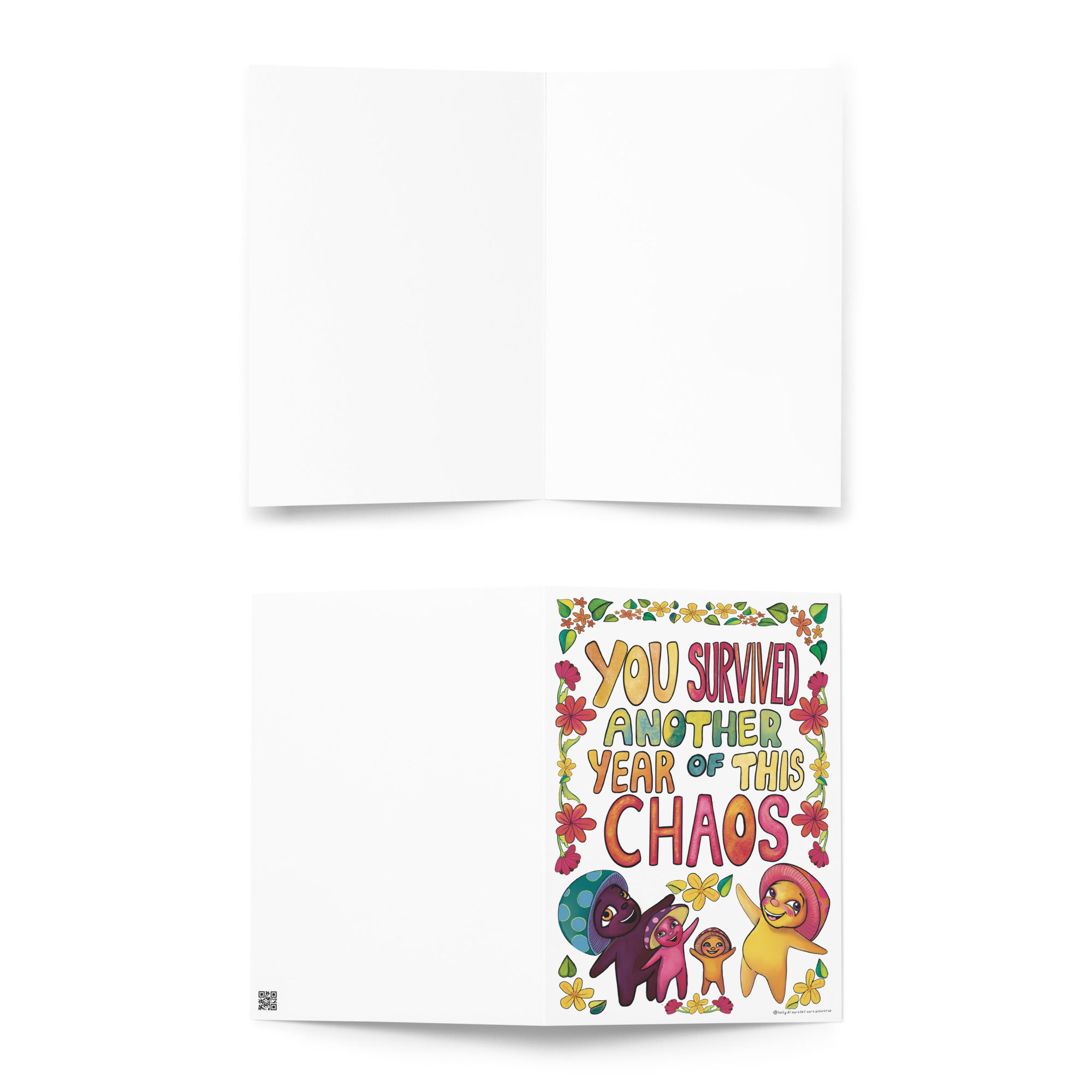 Mushling-Folk Birthday Greeting card