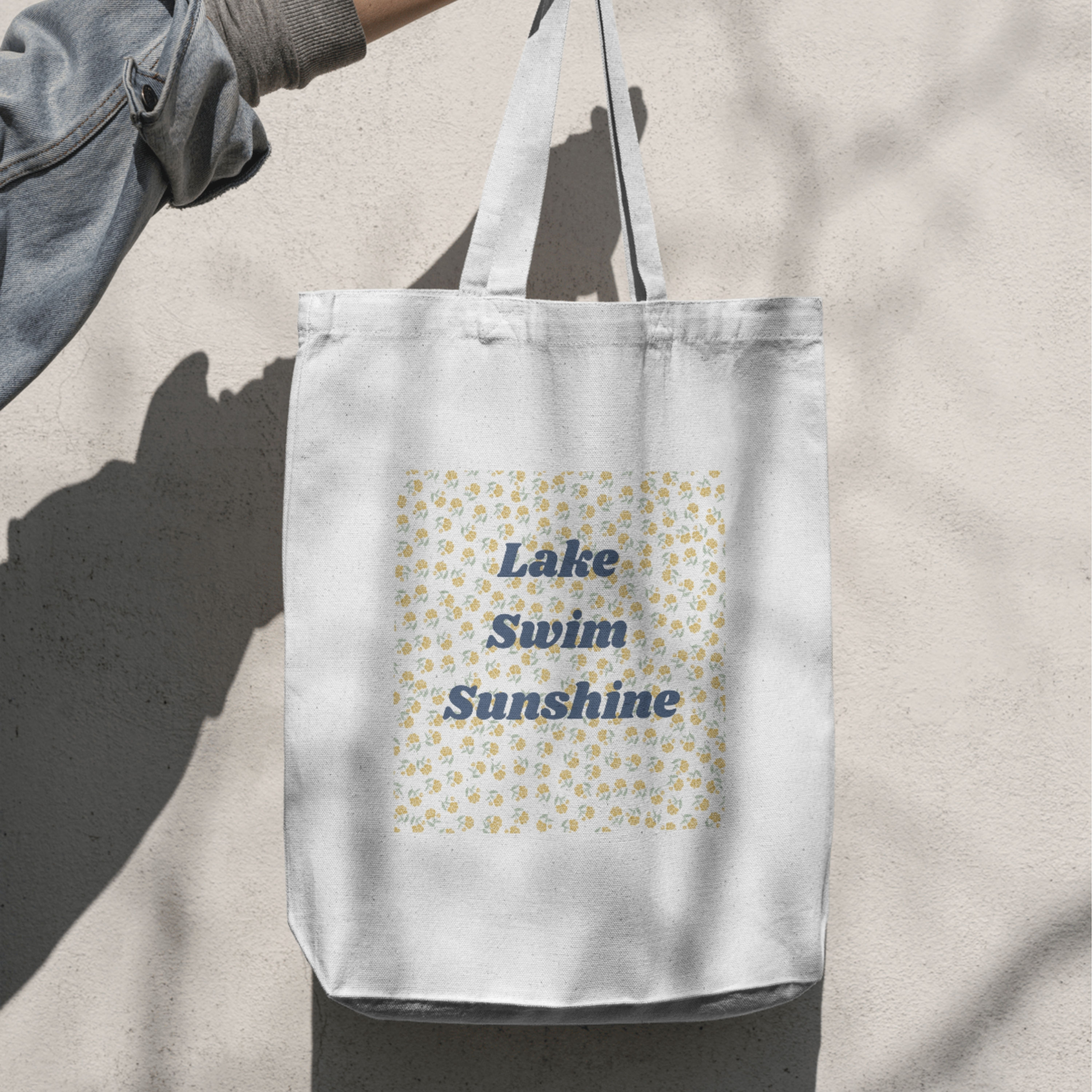 "Lake Swim Sunshine" Tote