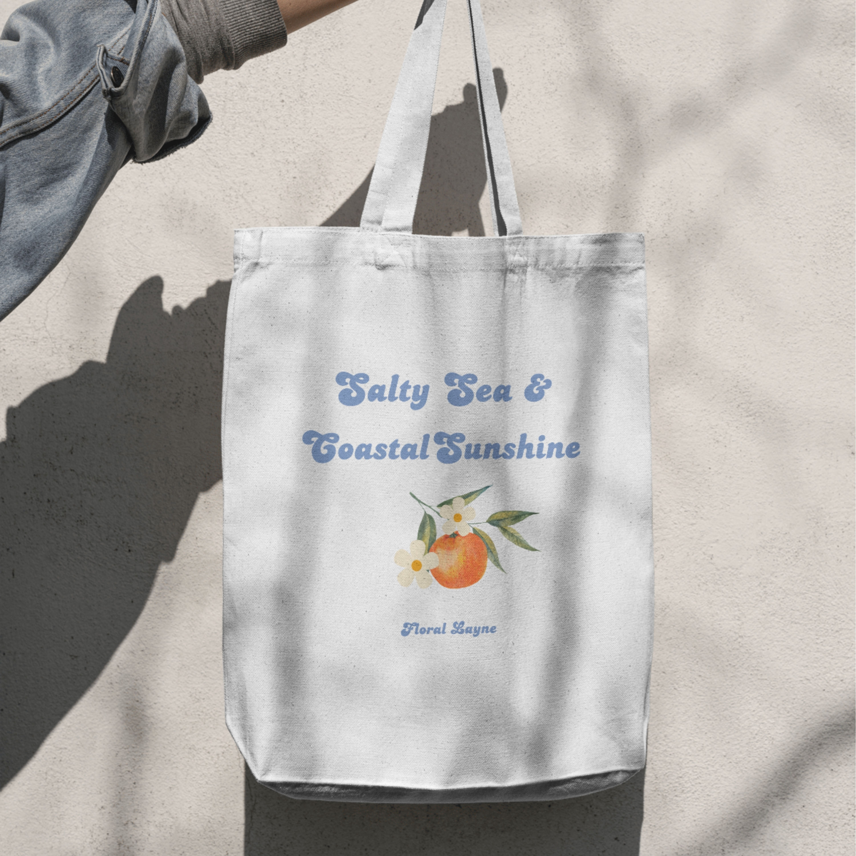 "Coastal Oranges" Tote