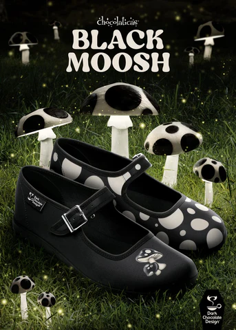 Moosh Black - Hot Chocolate Design Shoes